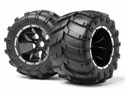 Maverick Blackout MT Tyres Pre Mounted On Wheels - 1 Pair