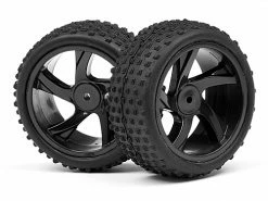 Maverick 1/18 Buggy/SC Wheel And Tyre Assembly (Ion XB/SC)