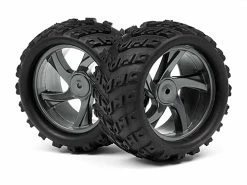 Maverick 1/18 Monster Truck Wheel And Tyre Assembly (Ion MT) (Pack 2) ** CLEARANCE **